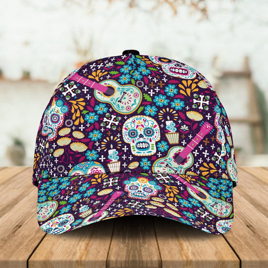 Guitar Hippie Classic Cap For Travel Holidays Parties And Relaxed Casual Styling
