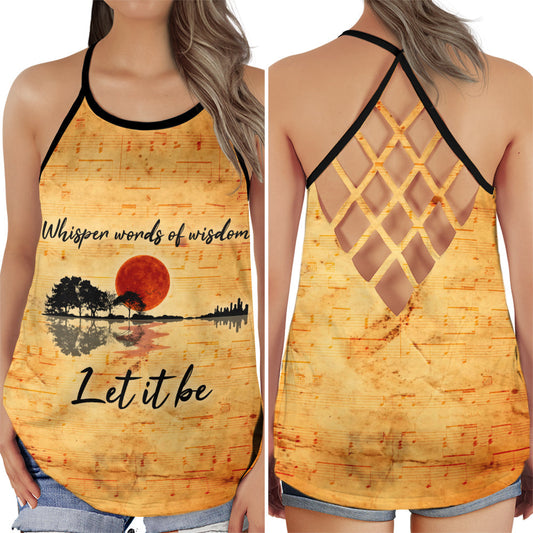 Guitar Is My Soul Music Mood Hollow Tank Top For Studio Practice And Festival Wear