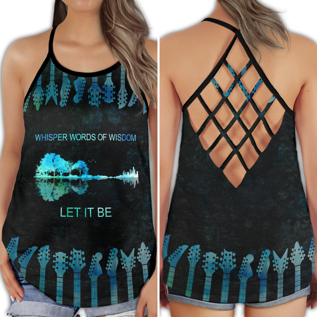 Guitar Soul Let It Be Hollow Tank Top For Studio Practice And Festival Wear
