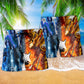 Guitar Is Therapy Music Is Life Hawaiian Print Beach Shorts For Beach Days And Casual Style