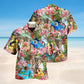 Guitar Melody And Rose Garden Hawaiian Shirt For Coastal Vacations Live Music Fans And Everyday Wear