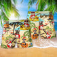 Guitar Music Animals Tropical Summer Hawaiian Beach Shorts For Creative Warm Weather Outfits