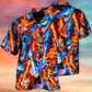 Guitars Creative Pattern Hawaiian Shirt For Coastal Travel, Casual Events, And Comfortable Summer Wear