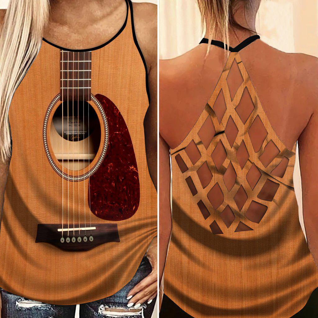 Guitar Is My Soul Hollow Tank Top For Music Events And Casual Outfits