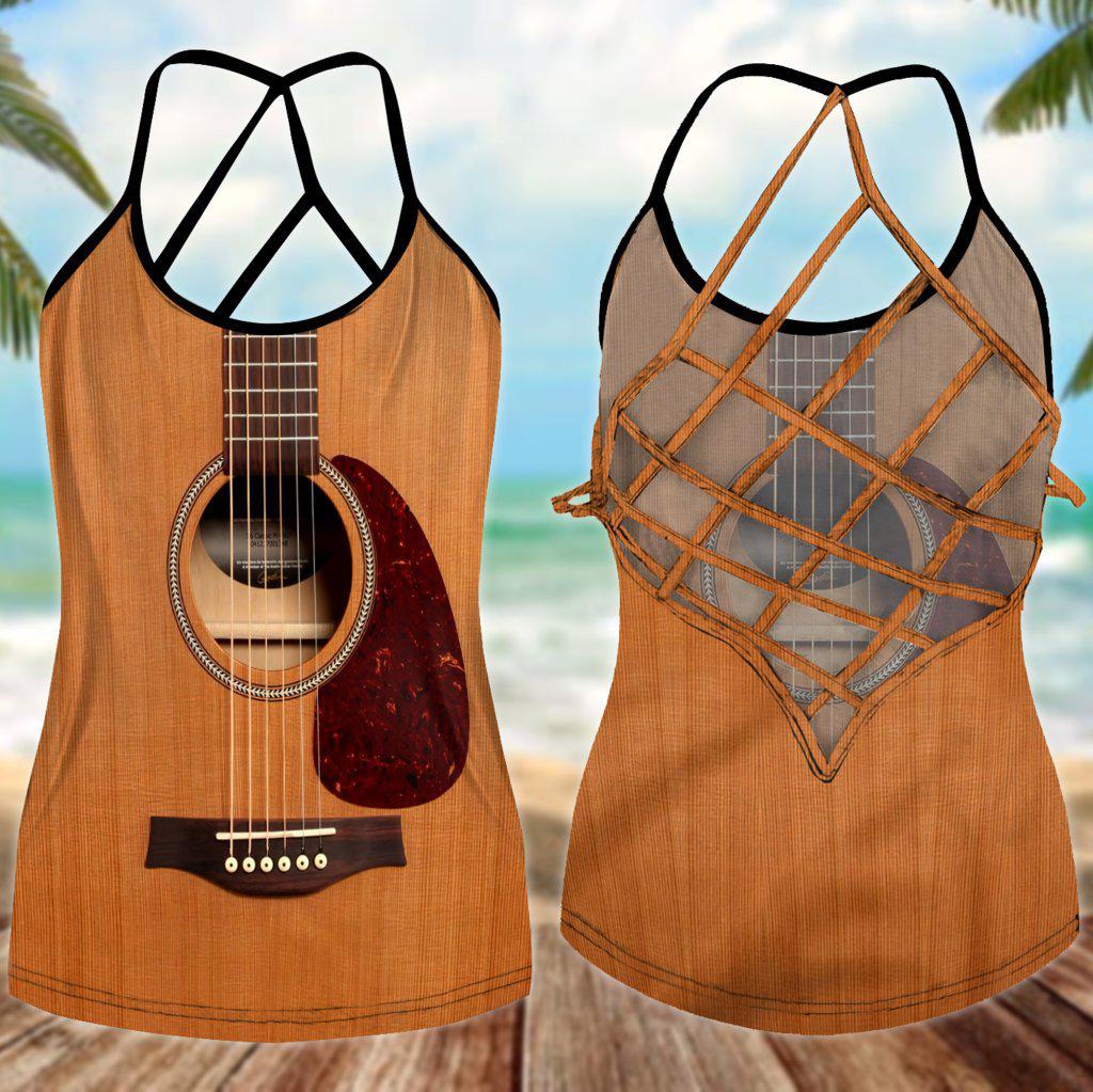 Guitar Is My Soul Hollow Tank Top For Music Events And Casual Outfits