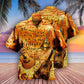 Vintage Guitar Hawaiian Shirt With All Over Print For Beach Parties Vacation Travel And Relaxed Casual Style