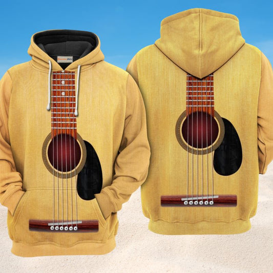 Guitar Basic Lovely Music Hoodie For Rehearsals Weekend Outings And Comfortable Streetwear