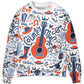 Guitar Country Music Festival Sweater For Holidays Parties And Comfortable Everyday Wear