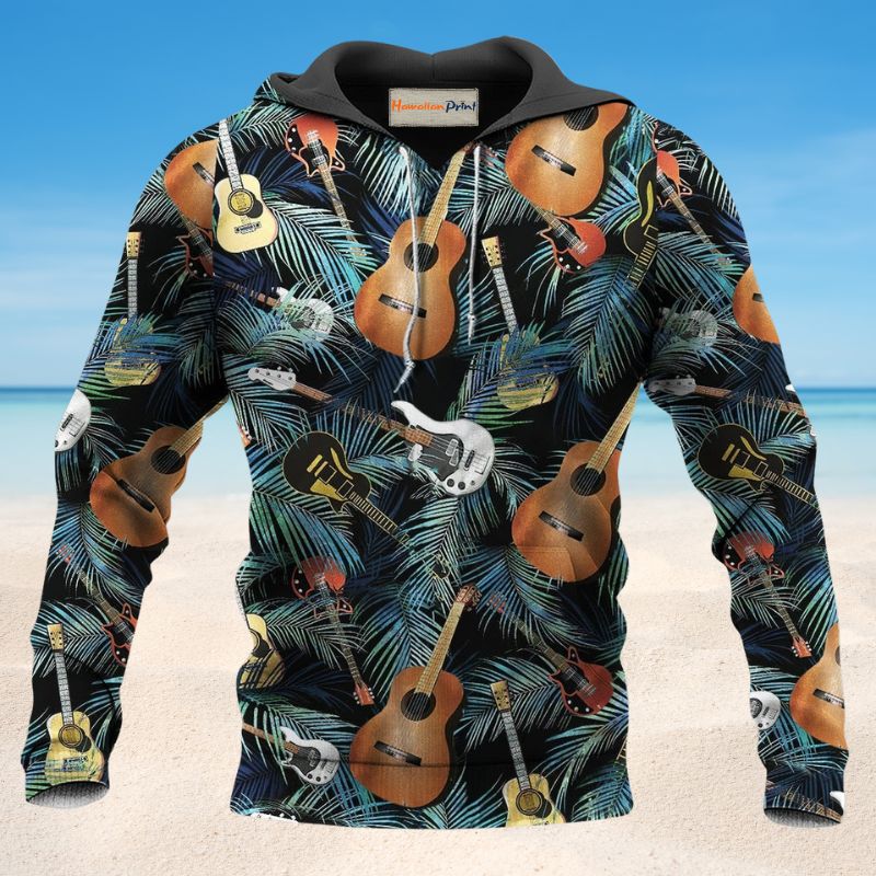 Guitar Love Life Music Hoodie For Concert Days Travel Adventures And Casual Layering