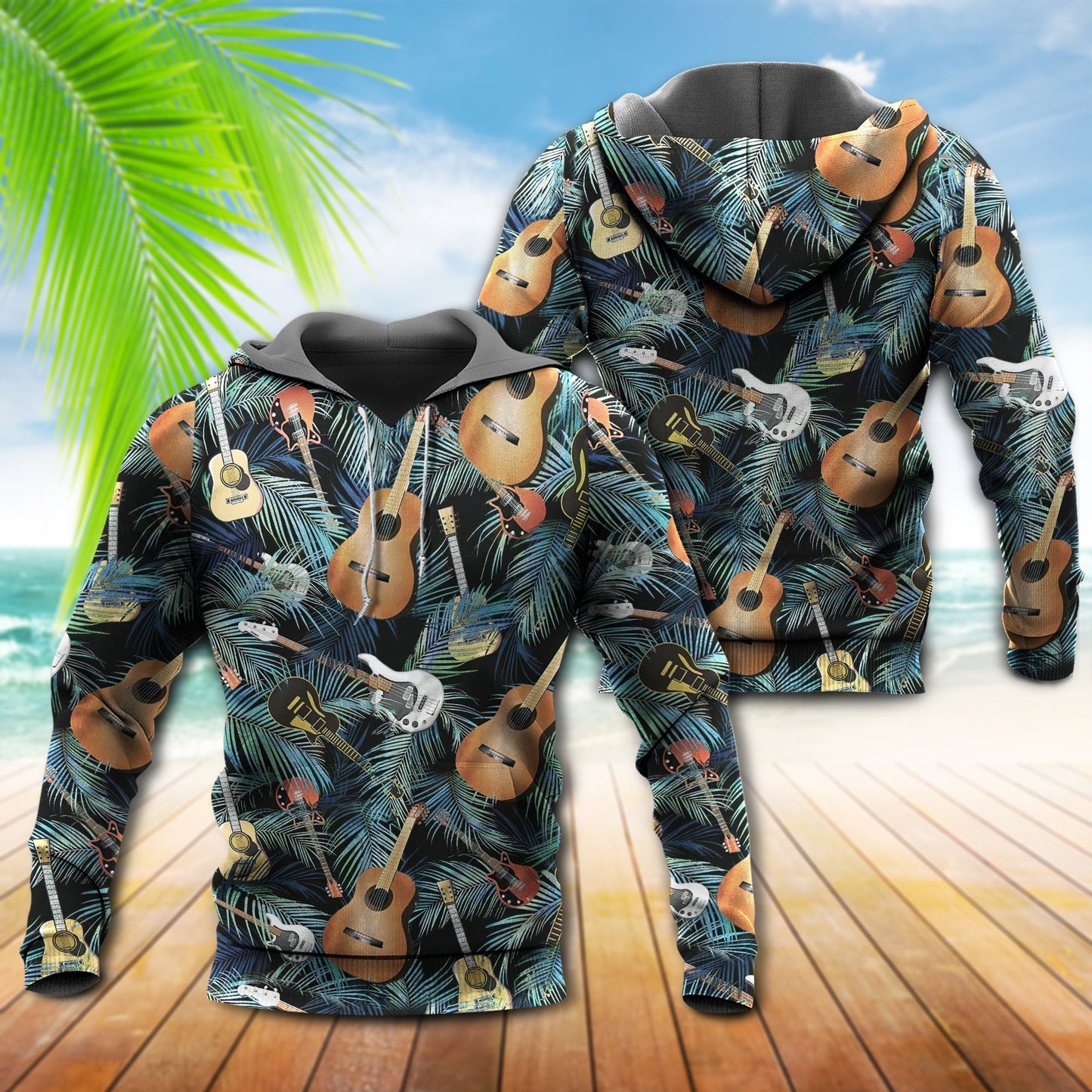 Guitar Love Life Music Hoodie For Concert Days Travel Adventures And Casual Layering