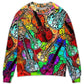 Guitar Scroll Bubble Colorful Sweater For Holidays Parties And Comfortable Everyday Wear