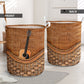Guitar Rattan Texture Laundry Basket For Room Home Organizer