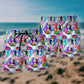 Colorful Guitar Mix Beach Shorts For Coastal Adventures And Relaxed Summer Wear