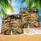 Bold Typography Beach Shorts Pattern Detail For Poolside Fun And Weekend Casual Style