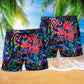 Gym Love Fitness Neon Beach Shorts Print View For Coastal Escapes And Casual Outings