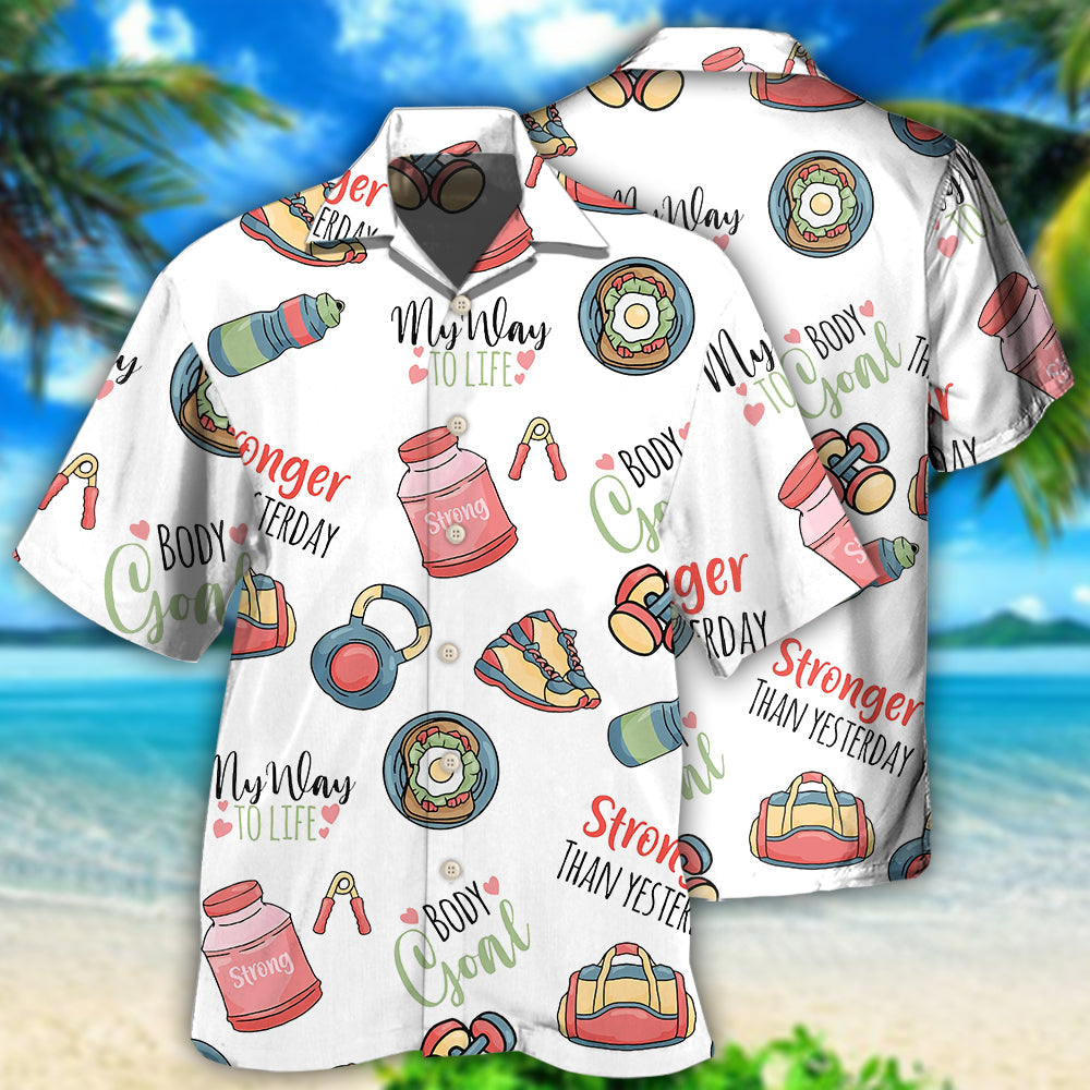 Gym Fitness Motivation Hawaiian Shirt For Tropical Holidays, Outdoor Gatherings, And Everyday Comfort