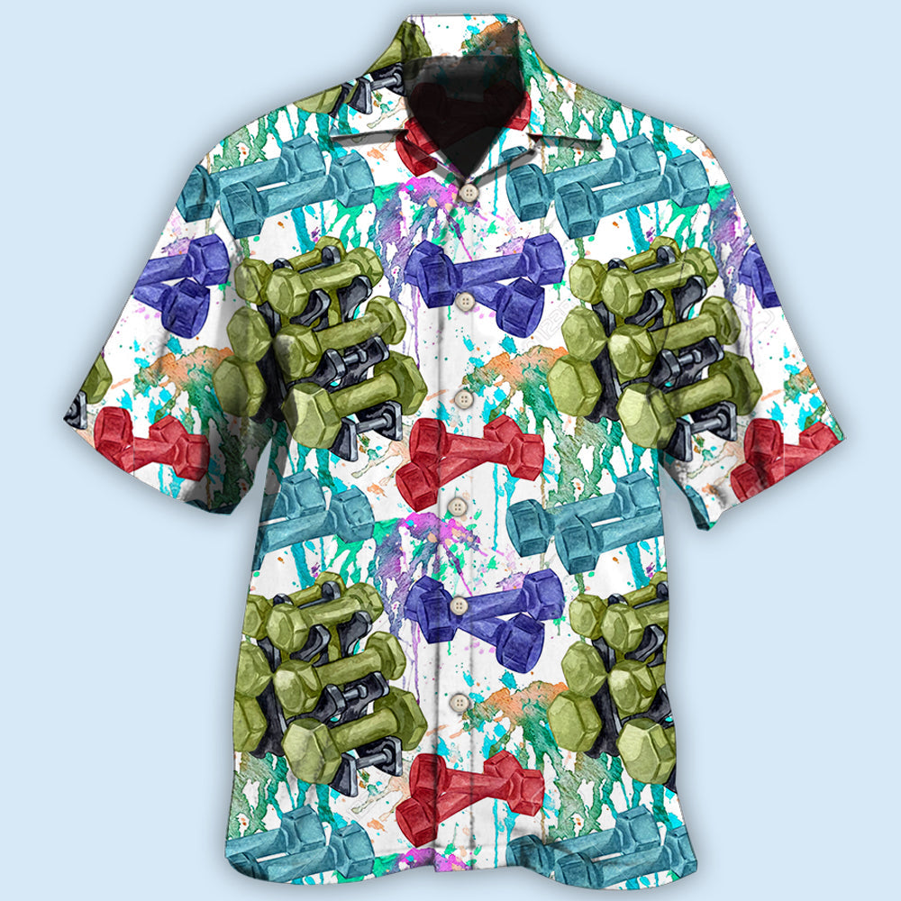 Colorful Fitness Hawaiian Shirt With All Over Print For Tropical Travel Beach Gatherings And Comfortable Wear