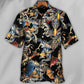 Dragon Breathing Fire Hawaiian Shirt Print Closeup For Summer Travel