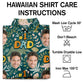 Custom Photo Dino Dad Personalized Hawaiian Shirt For Beach Parties, Coastal Travel, And Relaxed Warm Weather Style