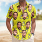 Funny Custom Face Bachelor Party Wedding Gift Hawaiian Shirt For Summer Vacation And Beach Travel