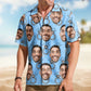 Funny Custom Face Bachelor Party Wedding Gift Hawaiian Shirt For Summer Vacation And Beach Travel