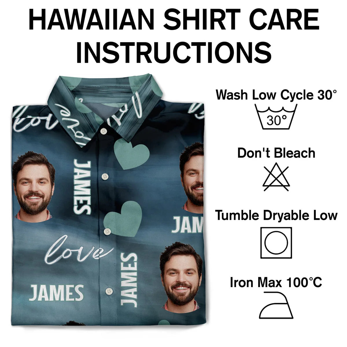 Funny Custom Photo Gift Husband Boyfriend Personalized Hawaiian Shirt For Tropical Holidays And Casual Wear