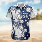 Baseball Custom Name Number Personalized Hawaiian Shirt For Summer Vacation And Beach Travel