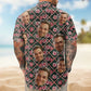 Funny Custom Face Photo Family Friends Pet Hawaiian Shirt For Summer Vacation And Beach Travel
