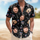 American Independence Day Paw Personalized Photo Hawaiian Shirt For Custom Resort Wear And Summer Trips