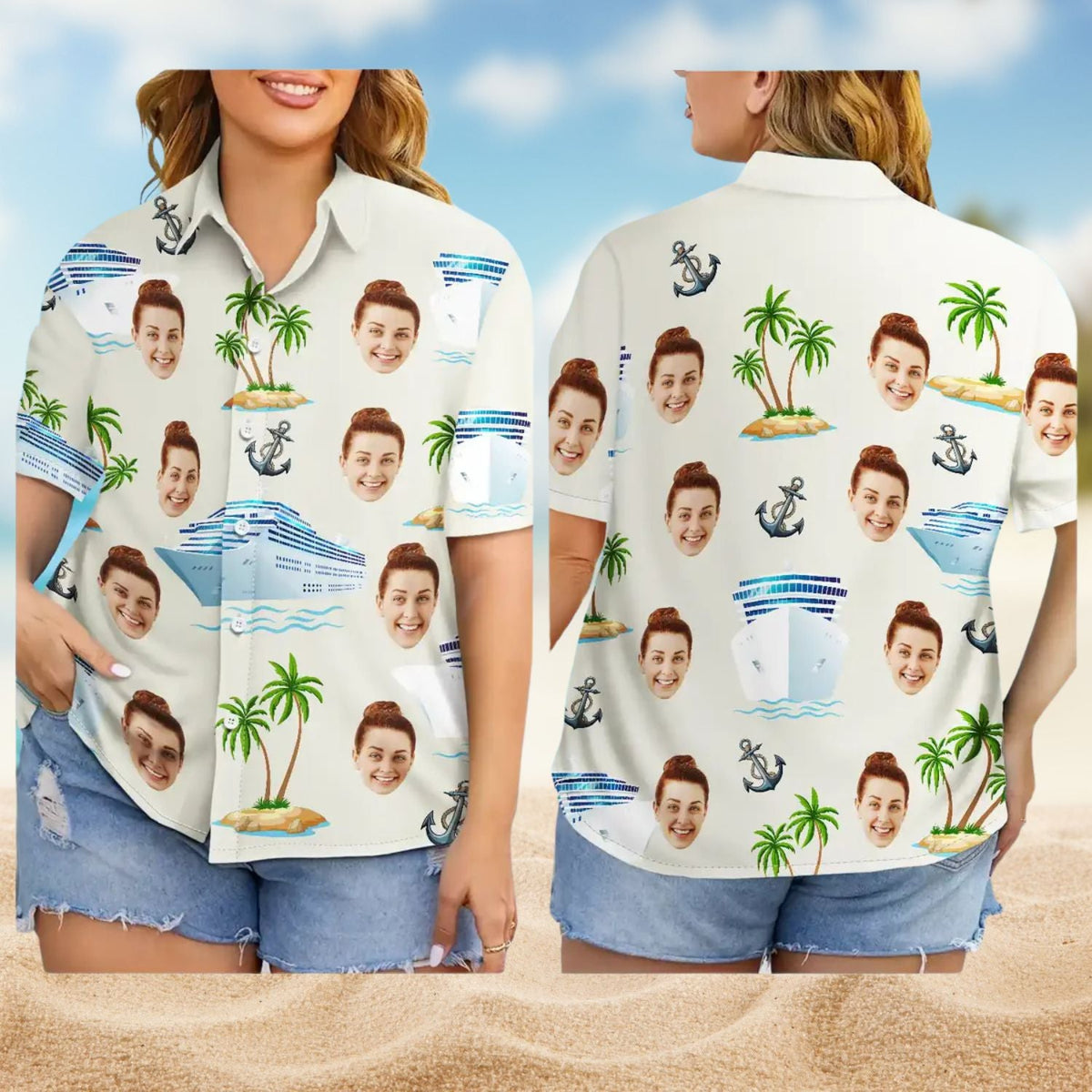 Custom Photo Cruising Personalized Hawaiian Shirt For Coastal Adventures, Vacation Travel, And Thoughtful Gift Giving