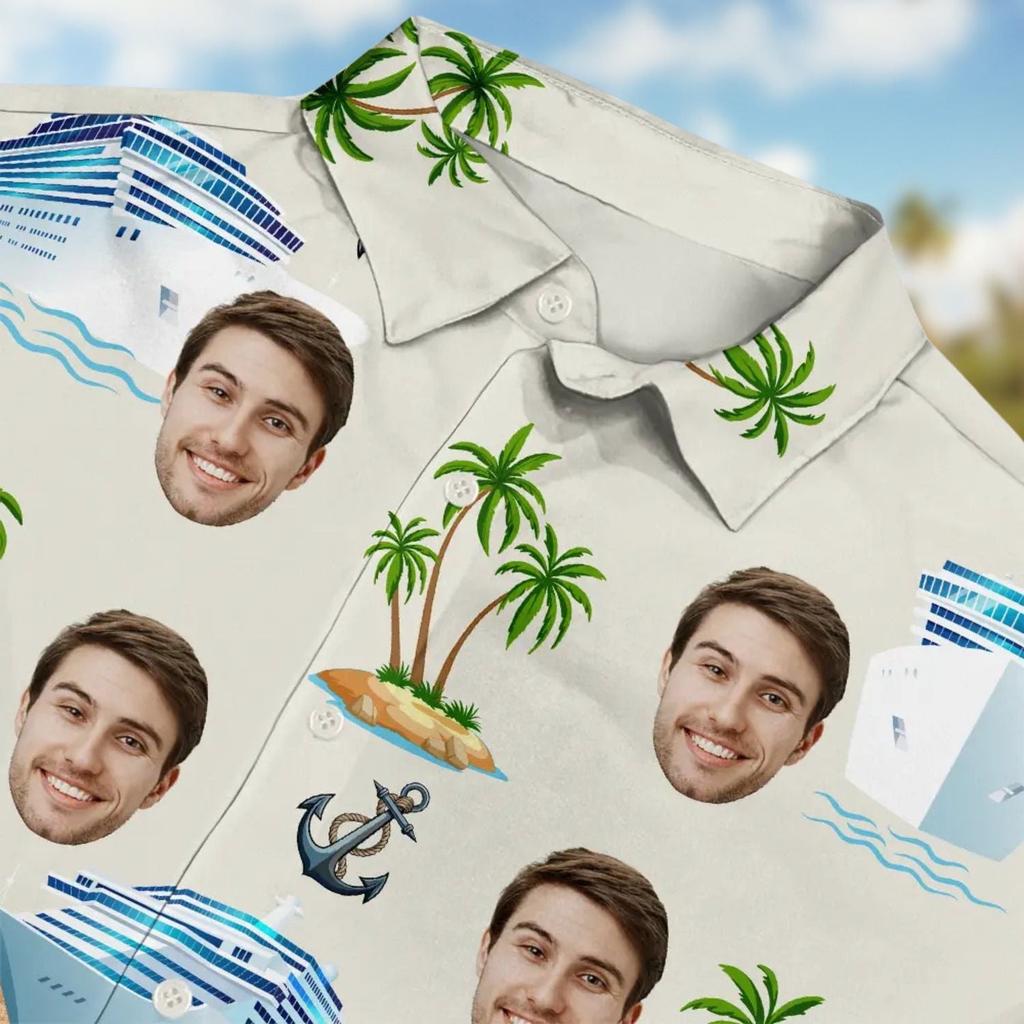 Custom Photo Cruising Personalized Hawaiian Shirt For Coastal Adventures, Vacation Travel, And Thoughtful Gift Giving