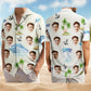 Custom Photo Cruising Personalized Hawaiian Shirt For Coastal Adventures, Vacation Travel, And Thoughtful Gift Giving