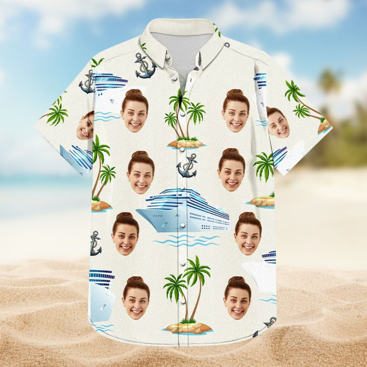 Custom Photo Cruising Personalized Hawaiian Shirt For Coastal Adventures, Vacation Travel, And Thoughtful Gift Giving
