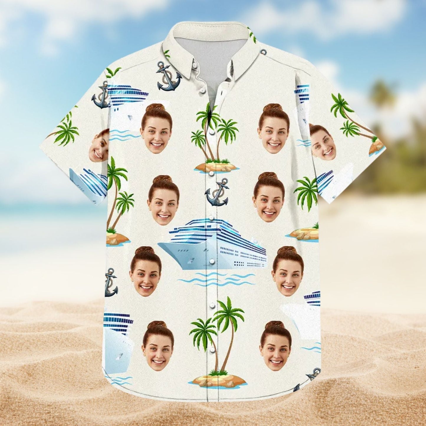 Custom Photo Cruising Personalized Hawaiian Shirt For Coastal Adventures, Vacation Travel, And Thoughtful Gift Giving