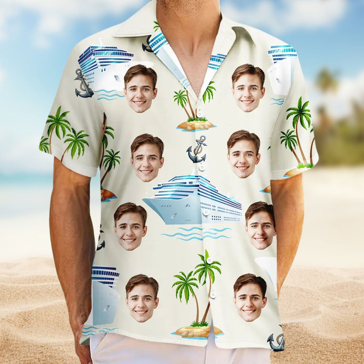 Custom Photo Cruising Personalized Hawaiian Shirt For Coastal Adventures, Vacation Travel, And Thoughtful Gift Giving
