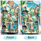 Dog Custom Photo Pet Faces Gift Men Hawaiian Shirt For Resort Days, Summer Events, And Comfortable Outdoor Activities