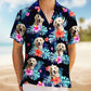 Dark Tropical Floral Custom Photo Personalized Hawaiian Shirt For Personalized Vacation Style And Beach Travel