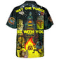 Tiki Cosmic Adventure Hawaiian Shirt Summer Design Detail For Tropical Vacations