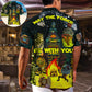 Tiki Cosmic Adventure Hawaiian Shirt Front Pattern View For Coastal Travel
