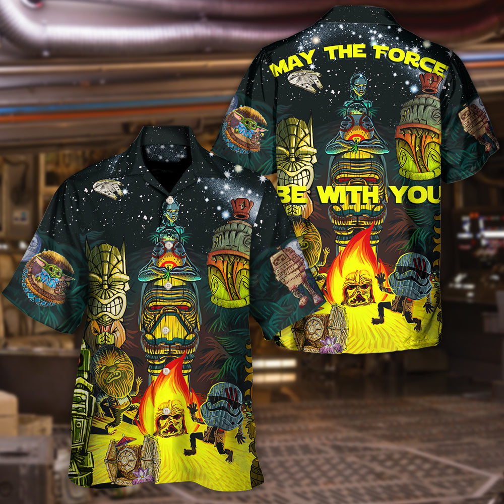 Tiki Cosmic Adventure Hawaiian Shirt All Over Print Detail For Island Holidays