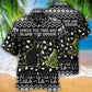 Black Cat Wreck Tree Blame Doggie Christmas Hawaiian Shirt For Resort Getaways And Comfortable Summer Activities