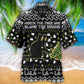 Black Cat Wreck Tree Blame Doggie Christmas Hawaiian Shirt Design Detail For Sunny Adventures And Casual Wear