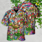 Bohemian Mushroom Music Band Hawaiian Shirt For Coastal Adventures And Warm Weather Wear