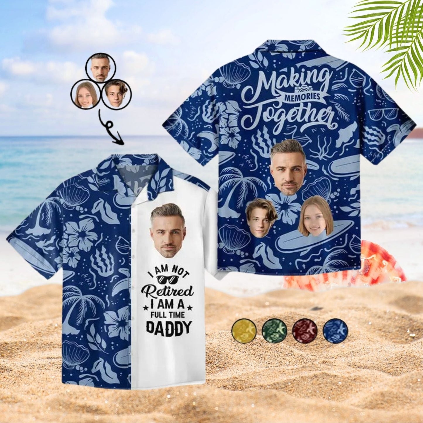 Funny Retirement Gift Custom Photo Retired Personalized Hawaiian Shirt For Warm Weather Events And Casual Wear