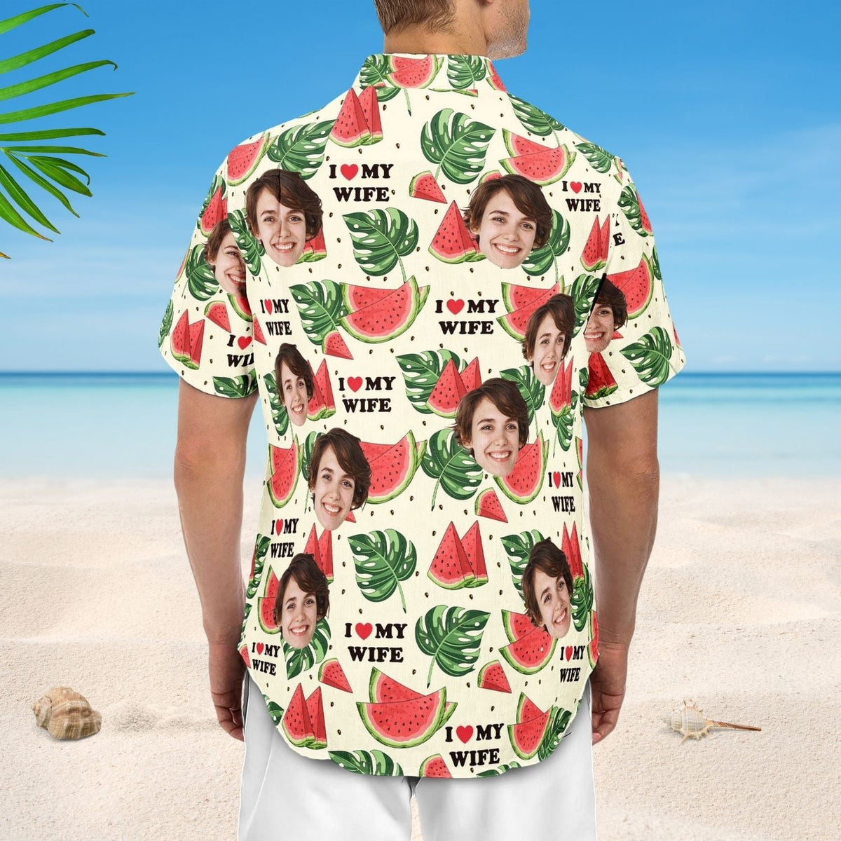 Custom Wife Personalized Photo Vacation Aloha Hawaiian Shirt For Personalized Vacation Style And Beach Travel
