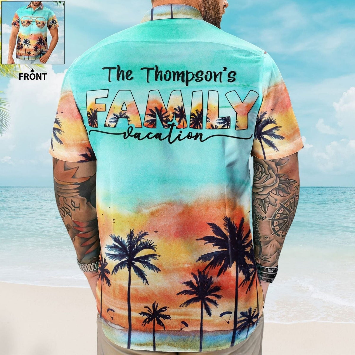 Tropical Beach Family Trip Vacation Personalized Hawaiian Shirt For Personalized Vacation Style And Beach Travel
