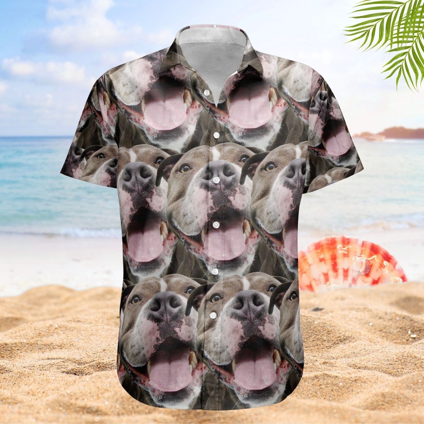 Funny Dog Unique Aloha Custom Face Summer Hawaiian Shirt For Wildlife Fans And Summer Vacation