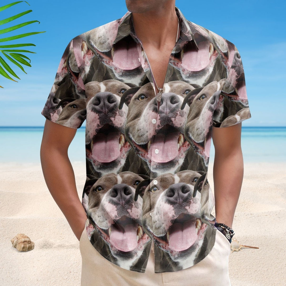 Funny Dog Unique Aloha Custom Face Summer Hawaiian Shirt For Wildlife Fans And Summer Vacation