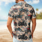Vintage Bicycle Aloha Custom Photo Biker Gift Hawaiian Shirt For Personalized Vacation Style And Beach Travel