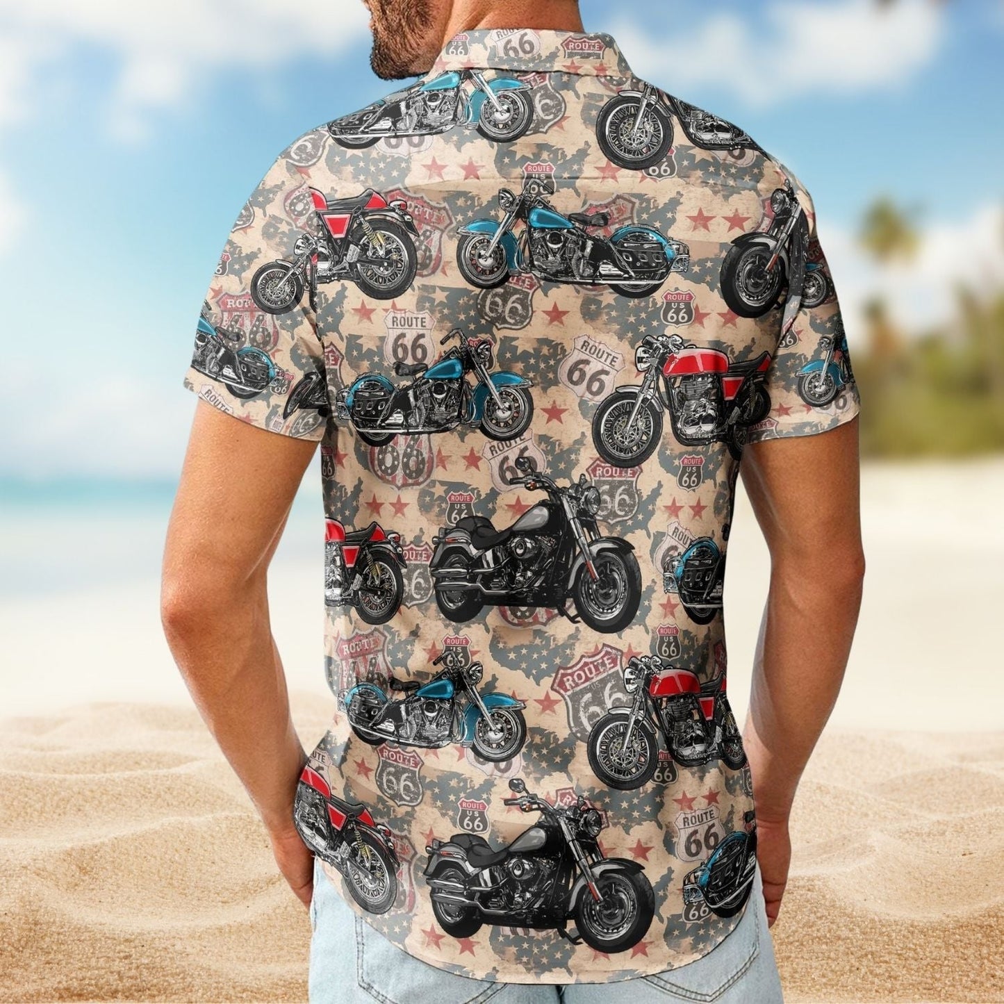 Vintage Bicycle Aloha Custom Photo Biker Gift Hawaiian Shirt For Personalized Vacation Style And Beach Travel